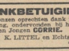 1927 02 10 Rotterdamsch nieuwsblad - dankwoord C. Littel - 01