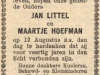 1933 08 02 De Banier - huwelijksjubileum Littel-Hoefman