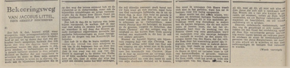 Bekeeringsweg van Jacobus Littel - 02