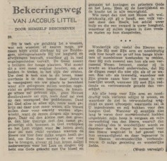 Bekeeringsweg van Jacobus Littel - 30