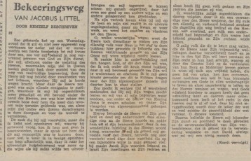 Bekeeringsweg van Jacobus Littel - 33